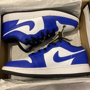 Blue Nike Low Jordan 1’s